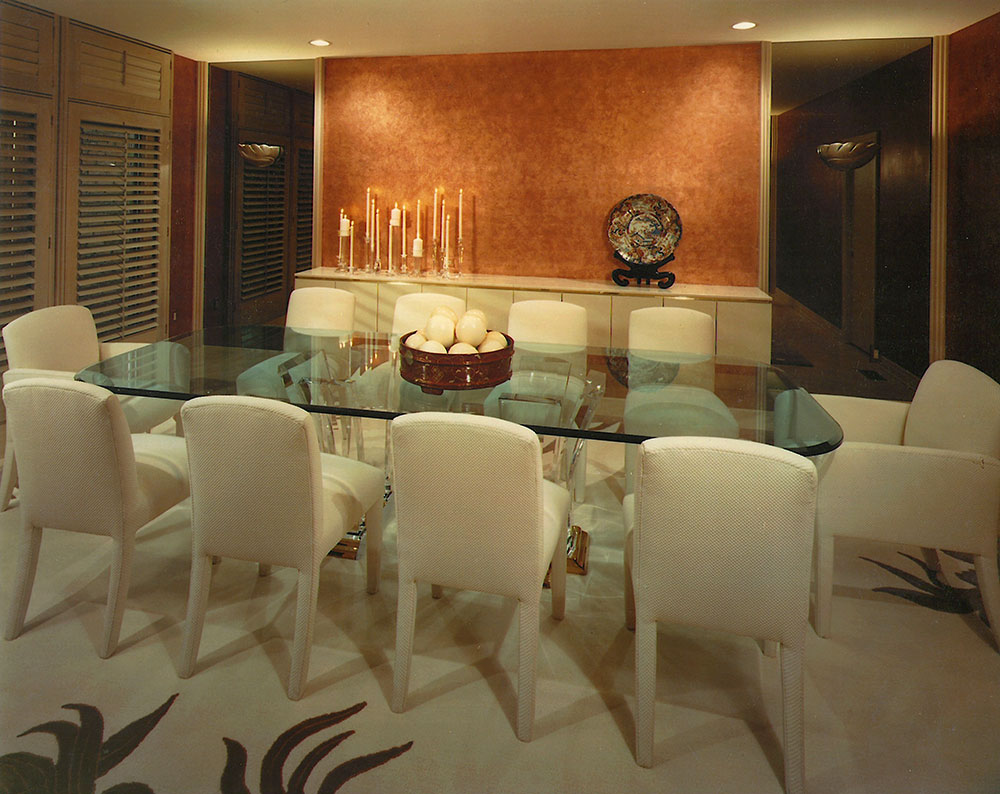 Gilded Copper Dining Room