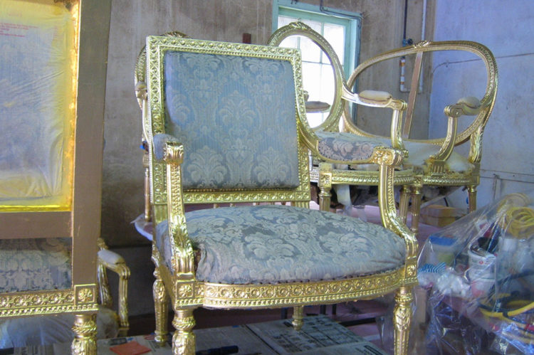 18th Century Chairs, Private Residence, Nassau, Bahamas.