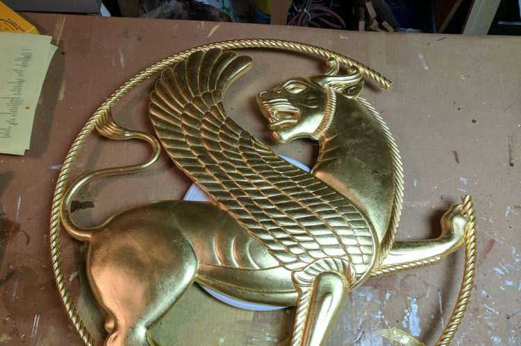 Gold Gilded 3D Printed Medallion