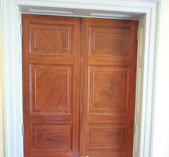 Woodgrained Doors at Riversdale Mansion